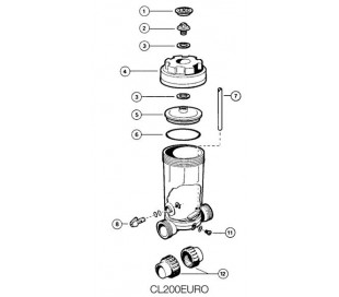 Joint couvercle chlorinateur Hayward CL200 / CL220