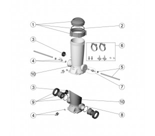 Joint couvercle chlorinateur Astral