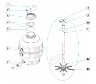 Manomètre complet Filtre Cantabric - (ASTRAL)